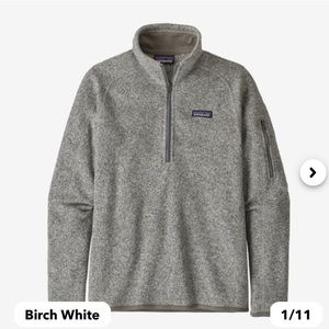 Women's Better Sweater® 1/4-Zip Fleece in Birch White